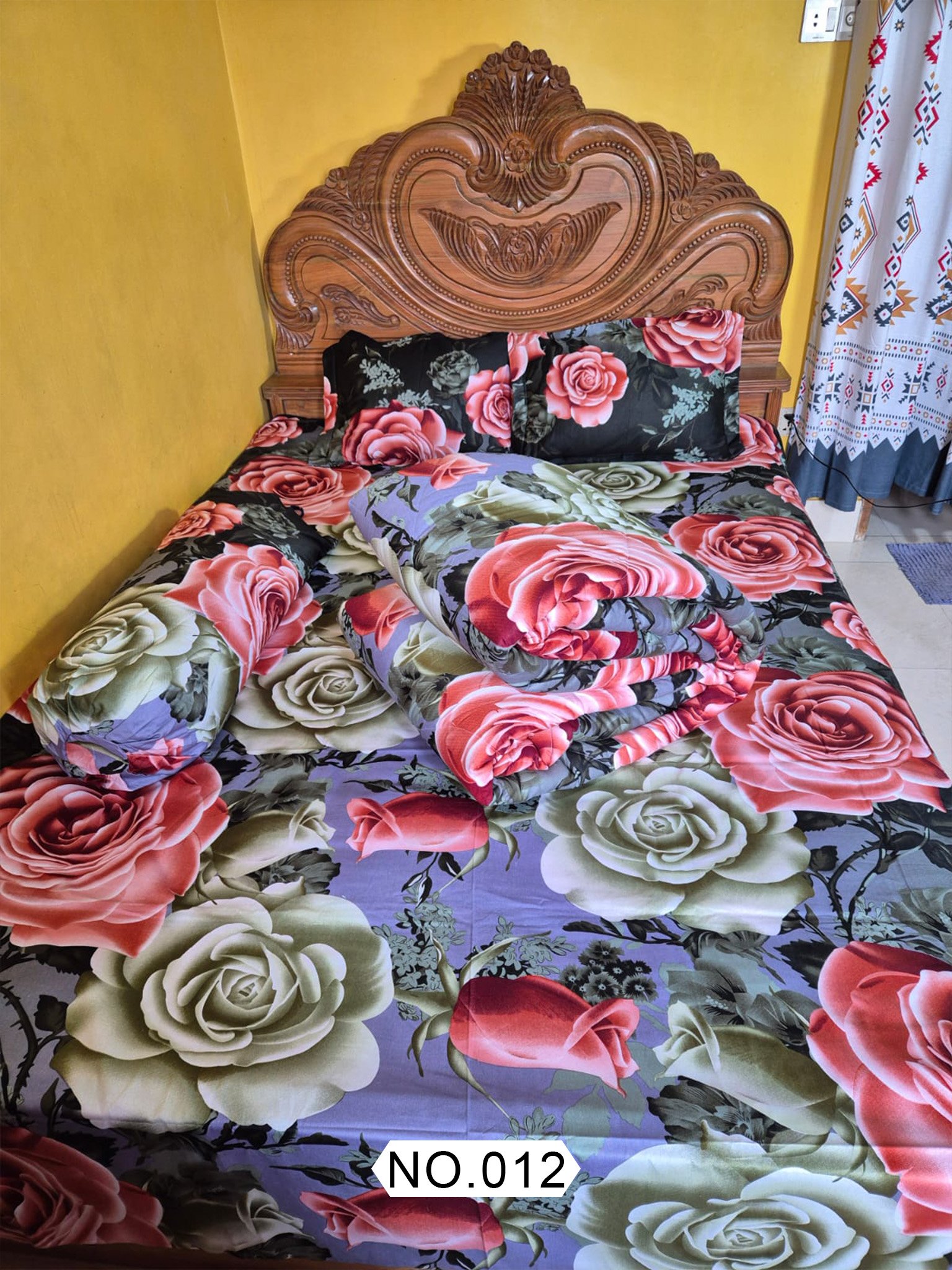 Premium Comforter Set(5 PCS SET) No:12 - Image 2